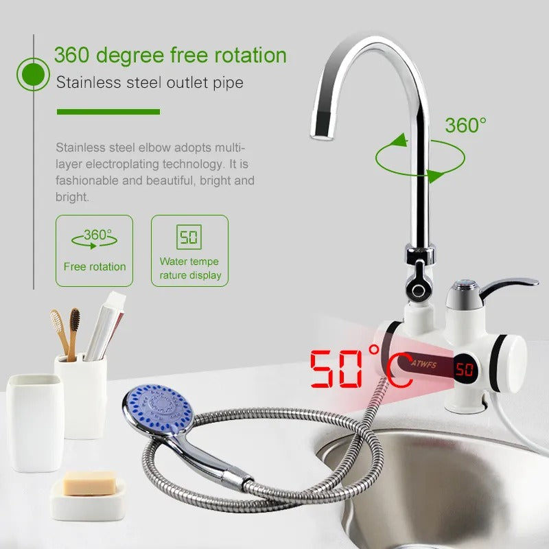 220V Hot water Tap with Shower