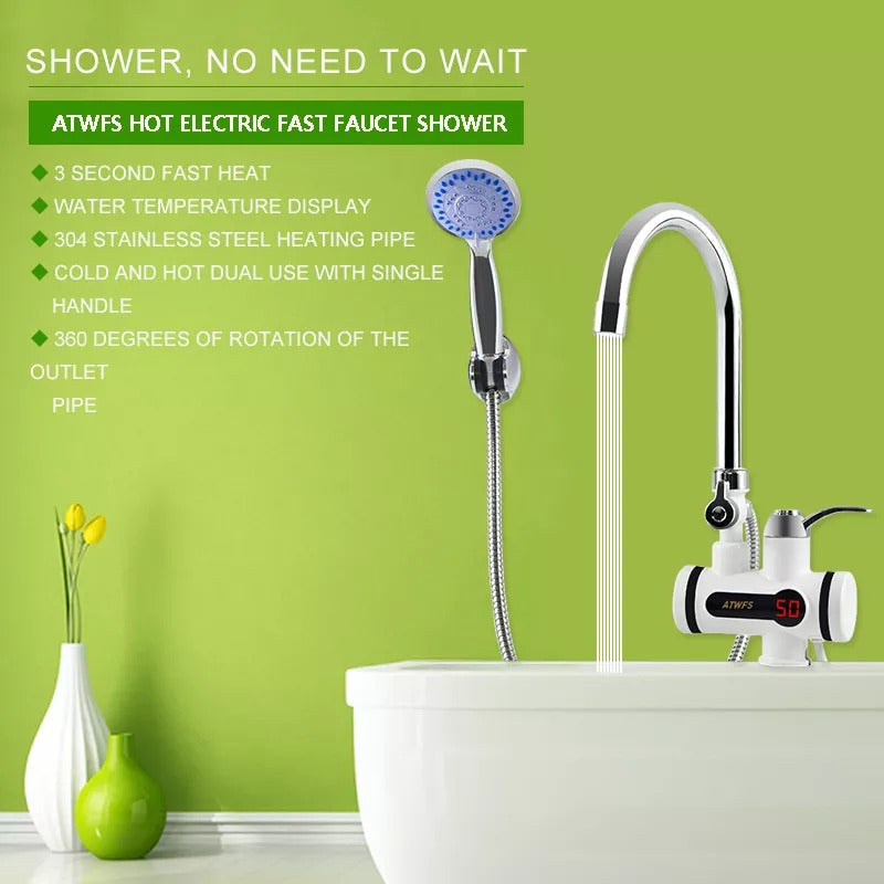 220V Hot water Tap with Shower